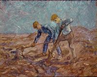 Gogh, Vincent van - Two Diggers(after Millet)